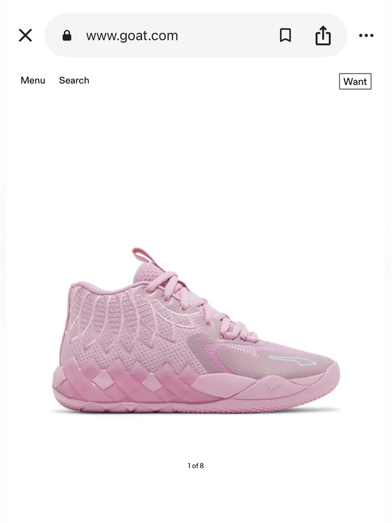 Puma Big Kids Lamelo Ball - Iridescent Mb. 01 Jr Pink Basketball Shoe